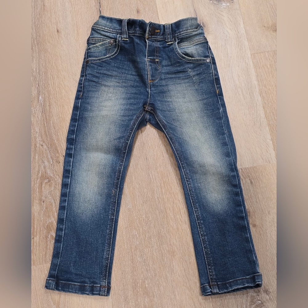 Next Direct Toddler Boys Jeans 2-3 Years (98cm) Adjustable Waist Stretch Denim